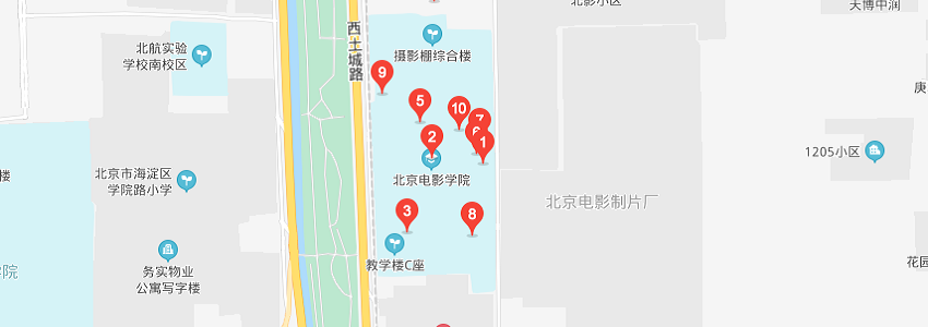 北京电影学院学校地图